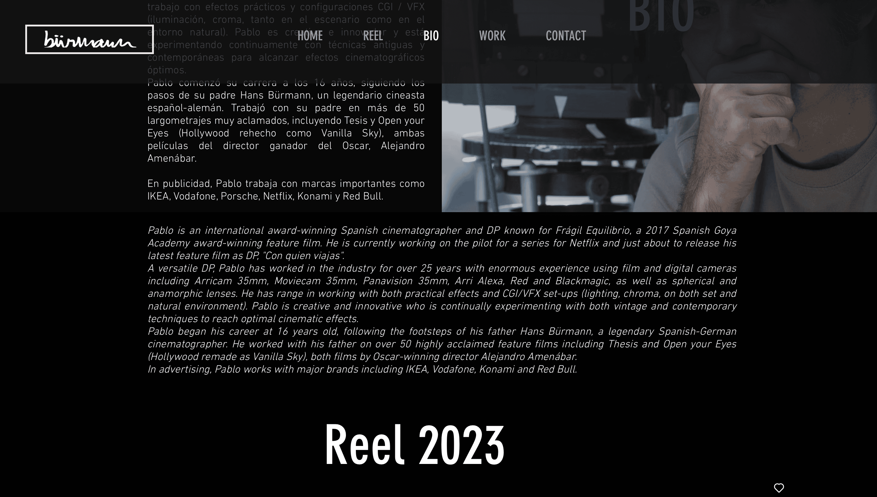 Web anterior de Pablo Bürmann