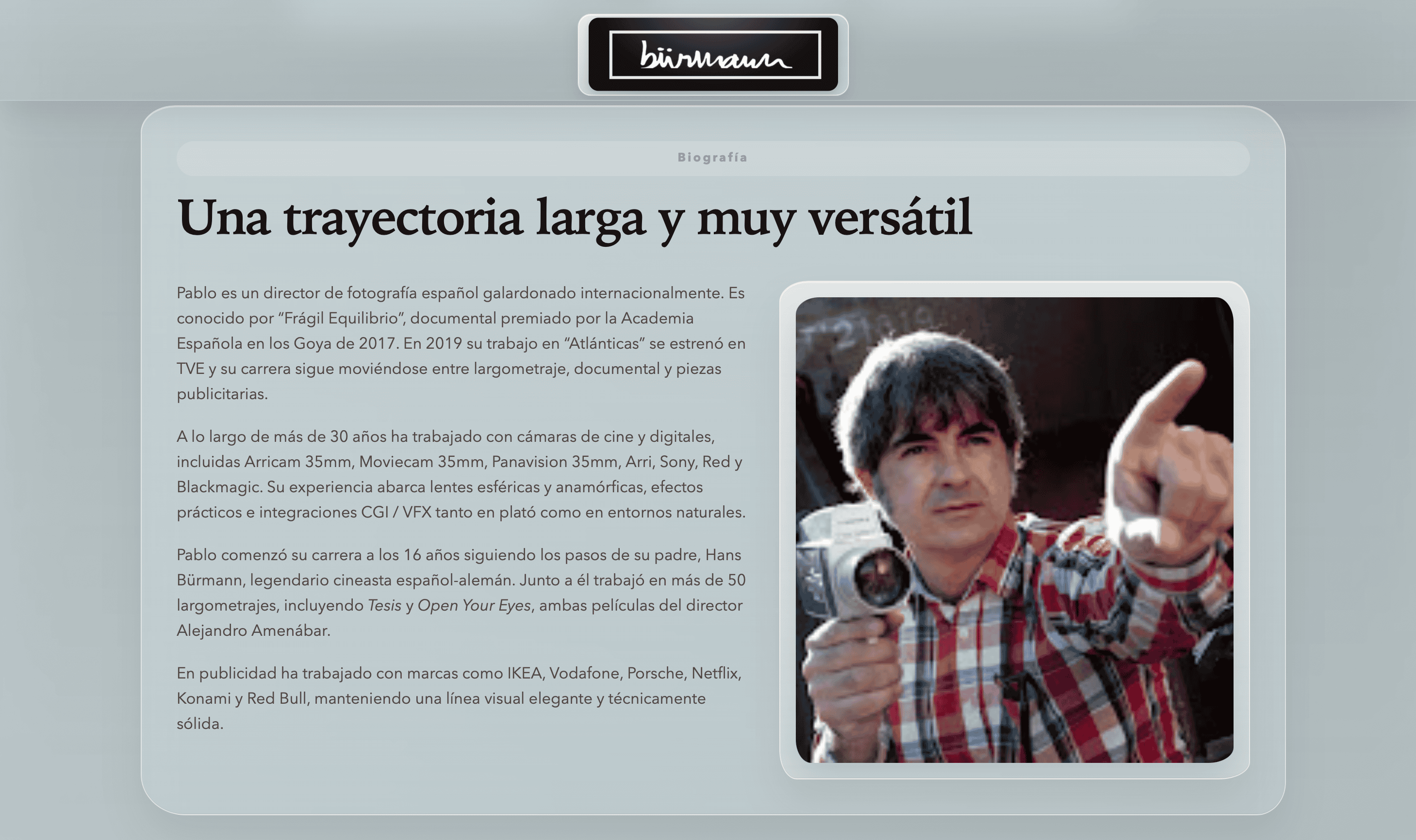 Web nueva de Pablo Bürmann