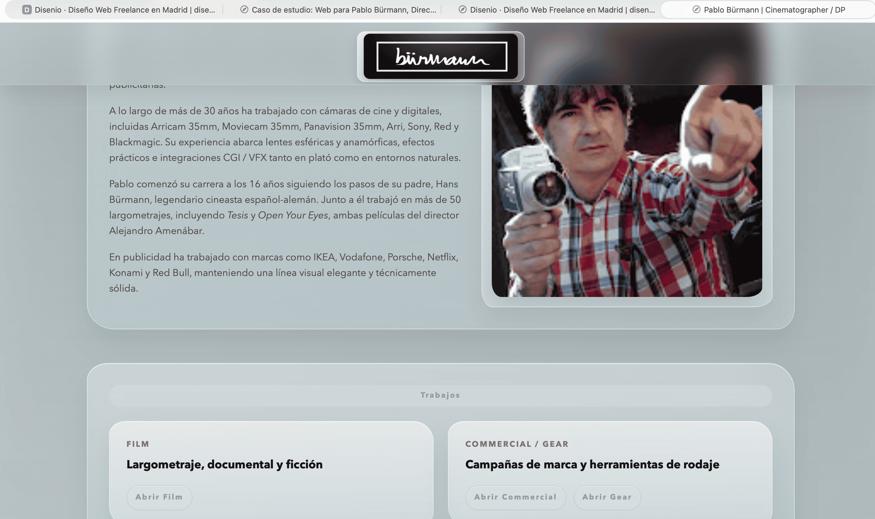 Web nueva de Pablo Bürmann