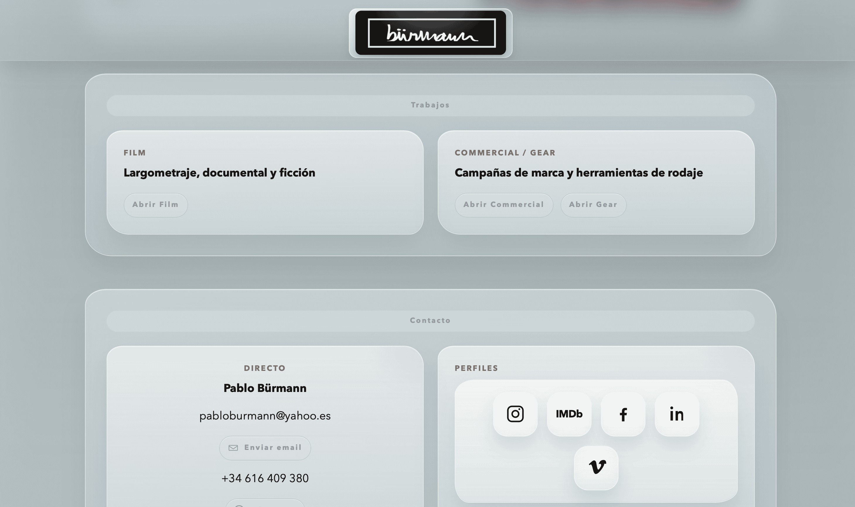Web nueva de Pablo Bürmann